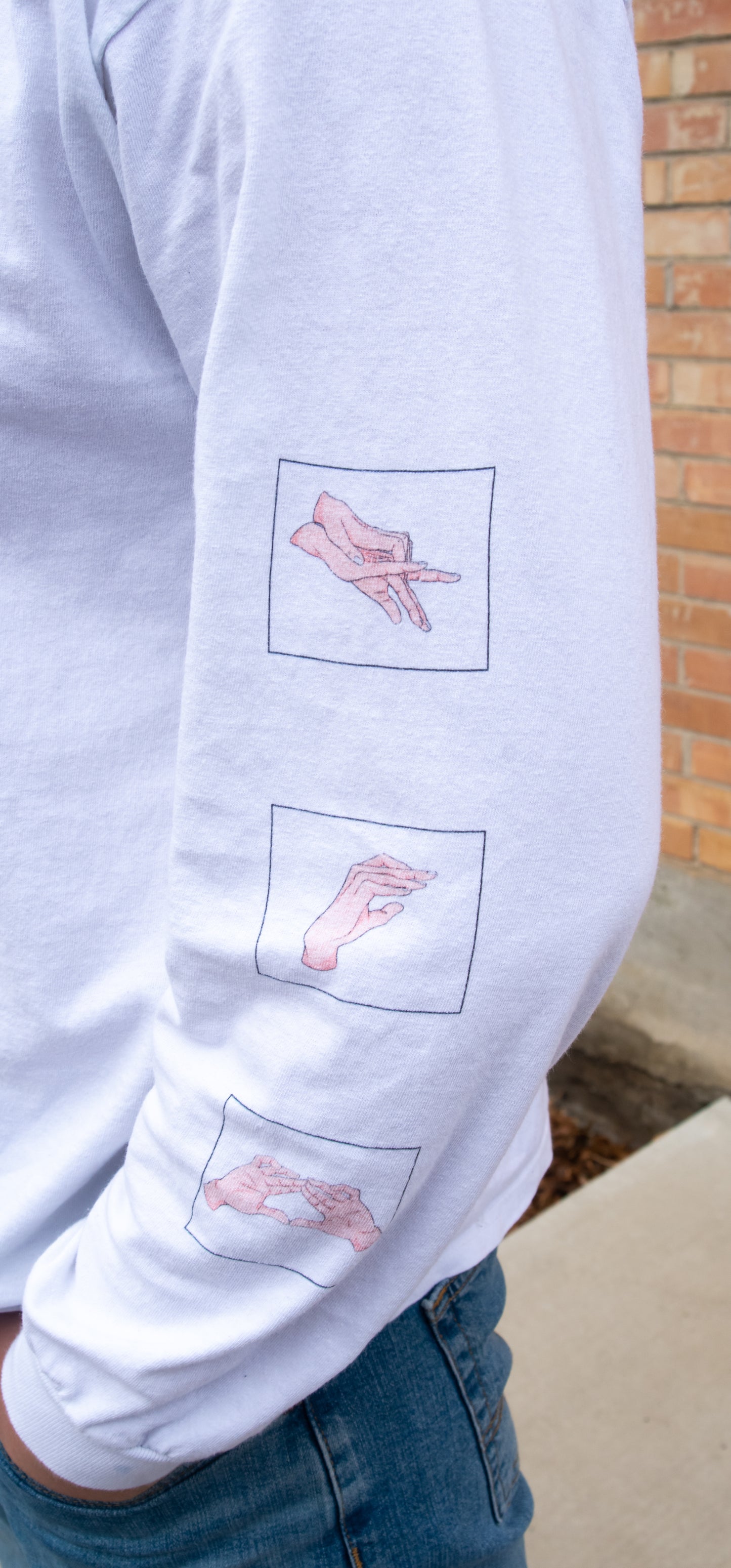 10 Shadows Hand Sign Long Sleeve T-Shirt / Jujutsu Kaisen / Black