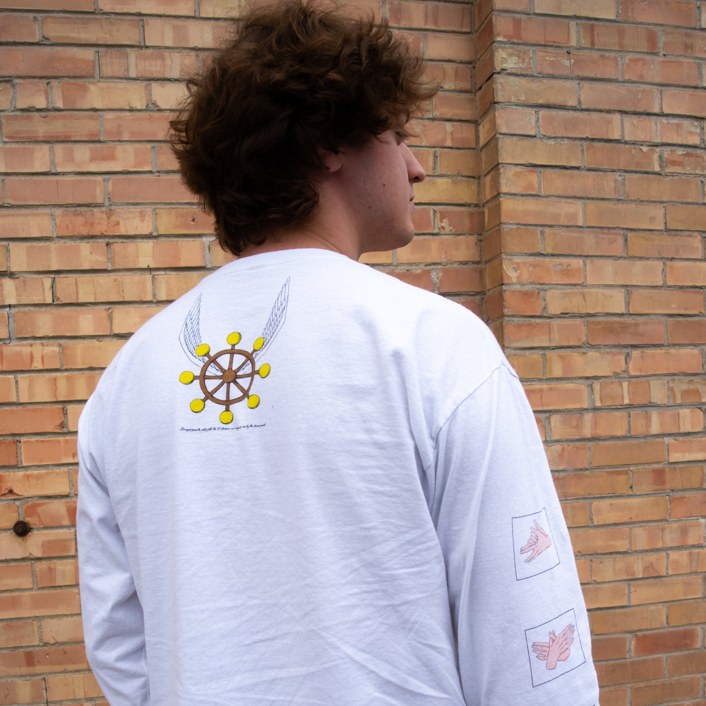 10 Shadows Hand Sign Long Sleeve T-Shirt / Jujutsu Kaisen / Black