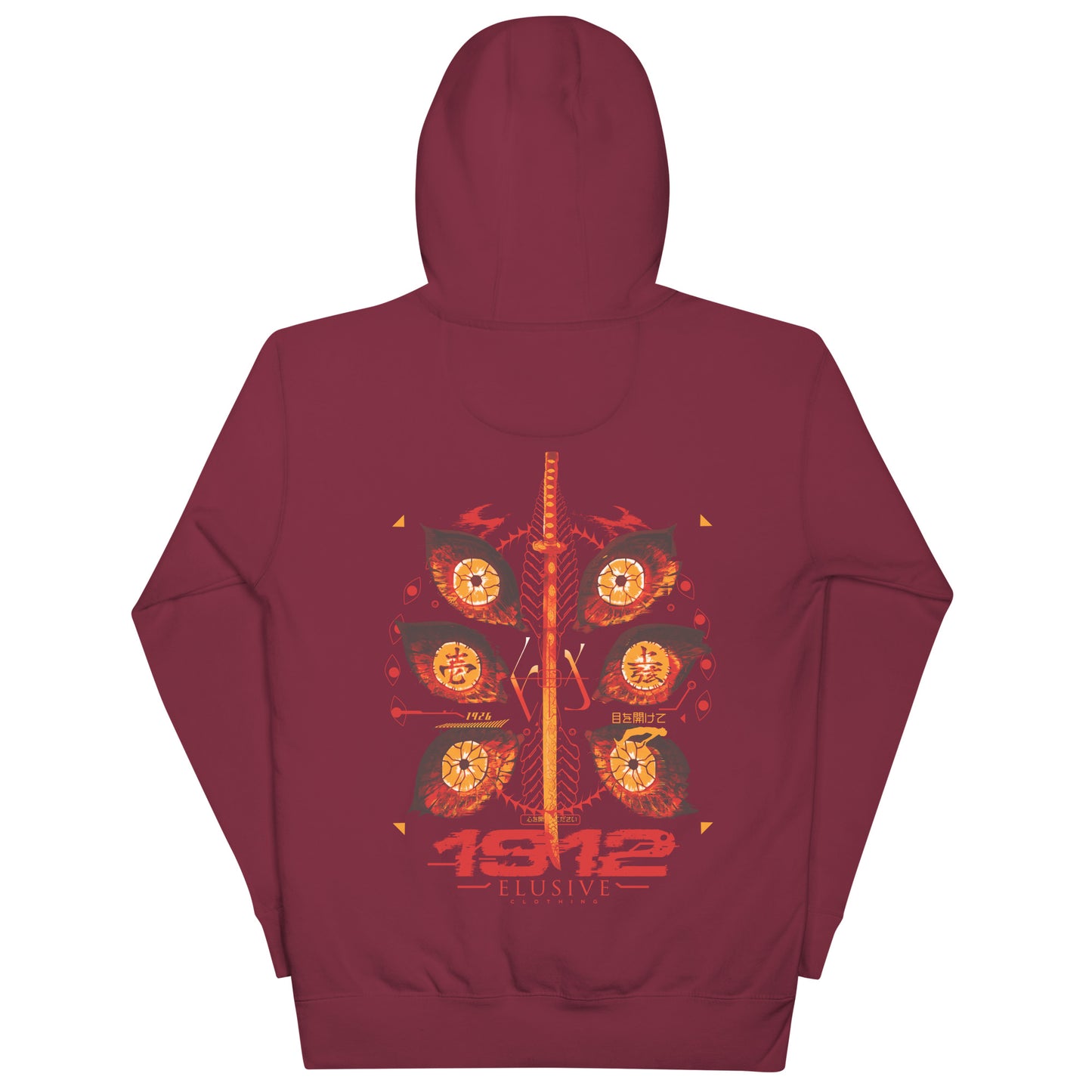 Kokushibo's Eyes Hoodie / Demon Slayer / Red Print