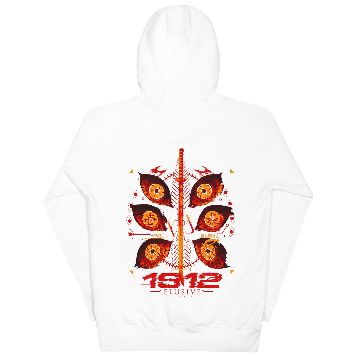 Kokushibo's Eyes Hoodie / Demon Slayer / Red Print