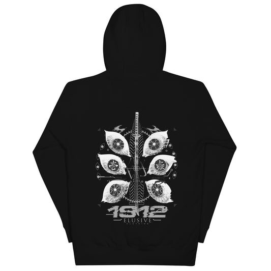 Kokushibo's Eyes Hoodie / Demon Slayer / White Print