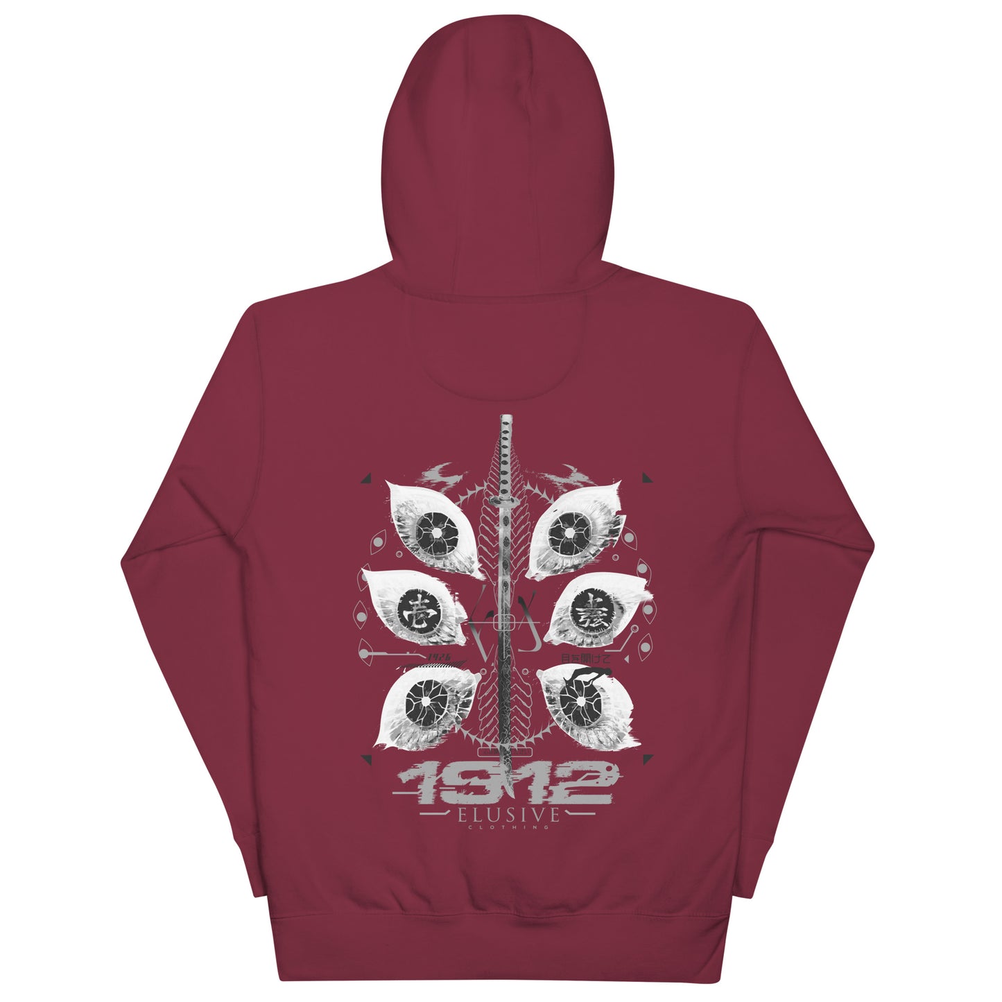 Kokushibo's Eyes Hoodie / Demon Slayer / White Print